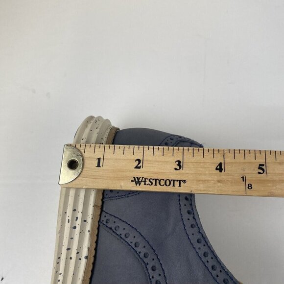 Cole Haan Lunargrand Suede Wingtip Oxford Shoes Blue Gray Men’s Size 9 Used - Picture 8 of 15